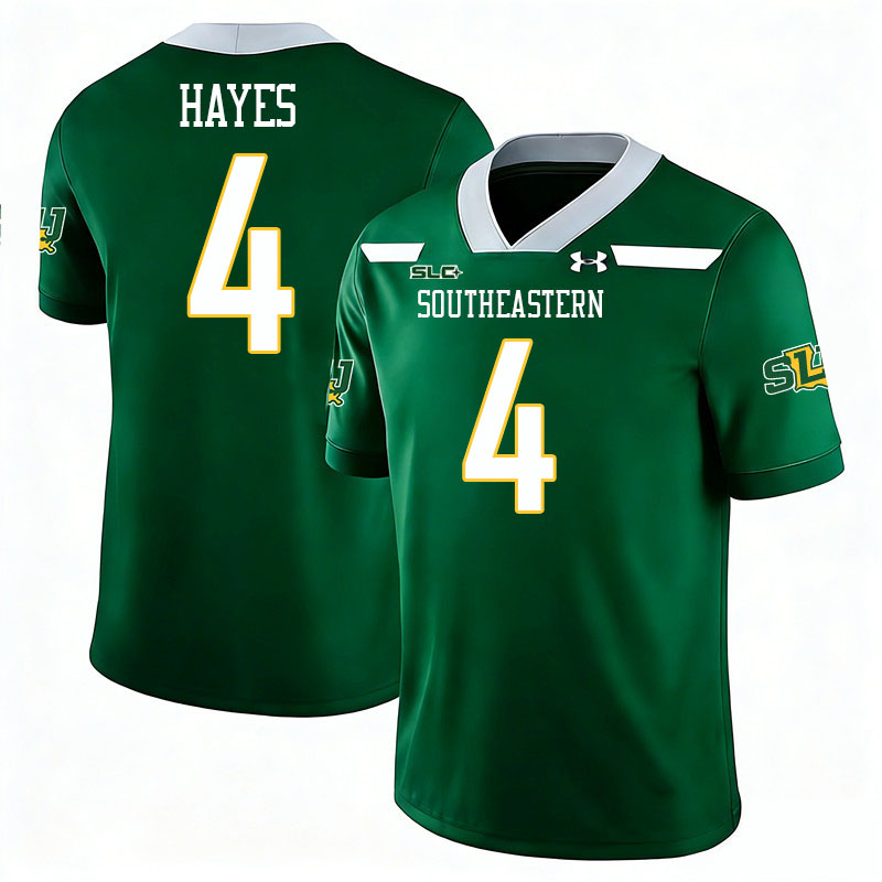 Southeastern Louisiana Lions #4 Brandon Hayes College Football Jerseys,Uniforms Stitched-Green